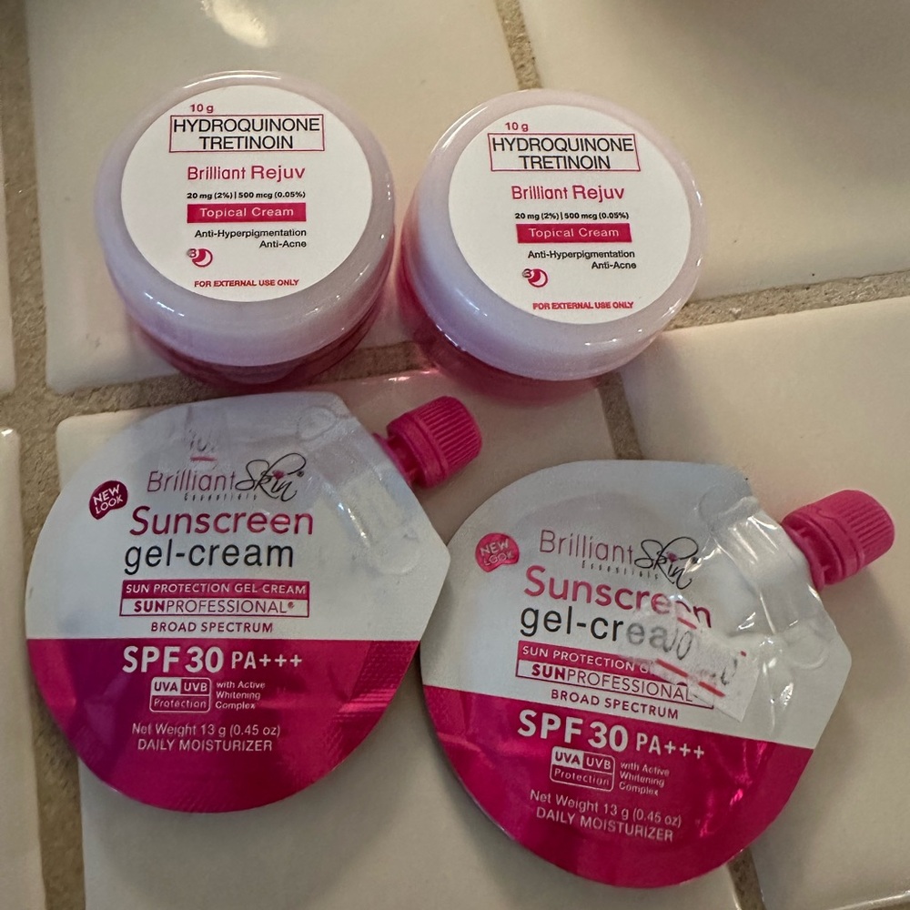 Brilliant Skin Sunscreen Gel-Cream and Topical Cream Set